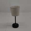 NIORSUN Portables Cordless Table Lamp,Flaxen Fabric Shade Battery Operated Lamp,5200mAh Bedside Table Lamp with Warm White,3 Way Dimmable Touch Desk Lamp for Bedroom Living Room Restaurant (Black) (1 Pack, Black)