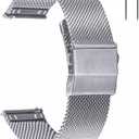 EACHE Stainless Steel Mesh Watch Band for Men Women, Quick Release Mesh Watch Straps 12mm 14mm 16mm 18mm 20mm 22mm