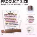 2 x Boss Gifts for Women - Boss Lady Gifts for Women, Bosses Day Leader, Leadership Plaque with Base