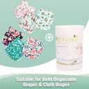 wegreeco Unscented Diaper Liners,Fragance Free and Chlorine Free - 100 Sheets Per Roll (1 Roll)