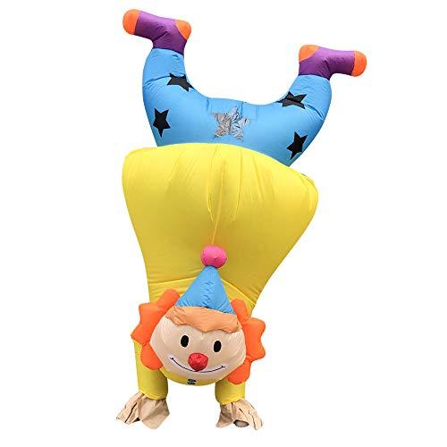 DAHAKII Funny Inflatable Clown Costume Party Blow Up Costume for Adult/St Patrick's Day Parade/Birthday Party (Clown Yellow)