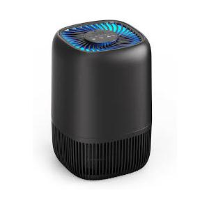 Air Purifiers for Office with H13 True HEPA Filter Up to 1076 Ft² for Pet Family, Pollen, Smoke, Compact Air Cleaner with 3 Speeds, Timer, Aroma Quiet, 360°Intake, for Home Bedroom, Black