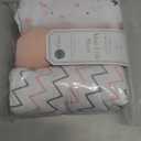 American Baby Company 3 Pack 100% Natural Cotton Fitted Mini Crib Sheets 38" x 24" - Soft & Breathable Small Nesting Portable Sheets, Fits Pack N Play Mattresses, Pink Star/Zigzag, for Boys & Girls