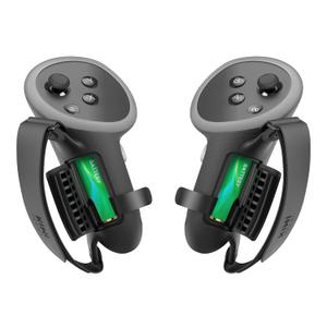KIWI design Upgraded Comfort Controller Grips Compatible with Oculus/Meta Quest 3/3S Accessories, Hand Straps with Battery Opening