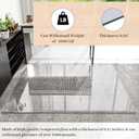[Tempered Glass] 46" x 55" Glass Chair Mat, Heavy Duty Hard Floor Mat with Round Corner and Polished Edge, Office Chair Mat for Carpet Office Home Hardwood Floor Desk (Transparent)