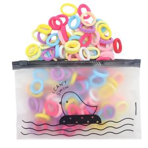Colorful Hair Bobbles for Women Girl Childresn Scrunchies 100pcs Elastic Hairbands for Various Looks