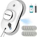 Window Cleaner Robot, Smart Window Cleaner with Automatic Water Spray, Remote Control Robot Washer for Windows/Tiles/Glass Door (SWLR0001) (White)