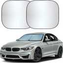Autovir Car Windshield Sun Shade Foldable | Front Windshield Shade for Sun, Heat and UV Rays | Sunshade for Car Front Window and Interior Sun Protection | Medium (28 x 31 inches)