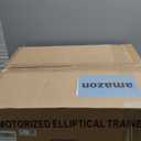 Under Desk Elliptical Machine, Electric Elliptical Leg Exerciser for Seniors with 12 Adjustable, Portable Quiet Elliptical Exercise Machine, Seated Pedal Exerciser with Remote Control (Orange)