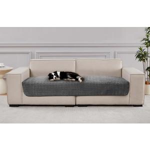 Couch Covers Sofa Seat Covers, 33x70 inch Anti-Slip Dog Mat Pet Pad Blanket for Sofa Chair Recliner Bed Furniture Protector Washable (Dark Grey)