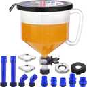 SMART JERRY - Coolant Bleeder Kit, Universal Radiator Burping Funnel, No-Spill Coolant Funnel, Flush Kit