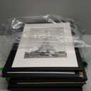 upsimples 11x14 Picture Frame Set of 10, Display Pictures 8x10 with Mat or 11x14 Without, Multi Photo Frames Collage for Wall Display, Black