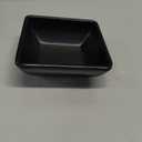 Tideme 24 PCS Dipping Sauce Bowls, Plastic Soy Sauce Dishes, Small Square Design for Condiments, Black, Ideal for BBQ, Parties, and Dining Tables