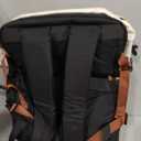 LOVEVOOK Travel Backpack for Women, TSA Carry On Backpack Flight Approved Luggage, 40L Water Resistant Personal Item Daypack Large Weekender Bag fit 17 inch Laptop with 3 Cubes, Beige-black-brown