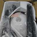 Floor Lamp, Standing Lamp, Torchiere Floor Lamp with Adjustable Reading Lamp, 71" Tall Pole Lamps, 3 Way Switch, Plastic Lampshade, Corner Floor Lamps for Living Room, Bedroom (E26 Base, No Bulb)-Black