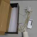 Hanging Starburst Light, 200 LED String Light Bouquet Shape Firework Battery Operated with Remote Control for Christmas, Birthday, Bedroom, Corridor Patio, Garden, Wedding, Parties