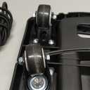 Folding Hand Truck 500lbs, Portable Heavy Duty Dolly Cart, 6 Wheels Collapsible Luggage Cart with 2 Elastic Ropes - Compact Trolley Cart for Easy Moving - Ideal Hand Cart for Travel and More (17, Black)