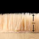 Fluffy Faux Fur Rug Brown Sheepskin Area Rug,4x6 Ft Ultra Soft Shaggy Plush Rug for Bedroom Bedside Living Room Nursery Kids Room