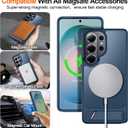 For Samsung Galaxy S26 Ultra Case with Kickstand,1*Screen Protector,[Compatible with Magsafe]Translucent Matte Military-Grade Protection,Magnetic Phone Case for Samsung Galaxy S26 Ultra,6.9"-Blue
