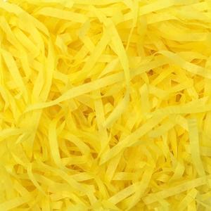 Ankelesz Easter Basket Filler Paper Shred, Shredded Grass Stuffer Crinkle Confetti Raffia Paper Gift Box Filler for DIY Gift Wrapping (Yellow)