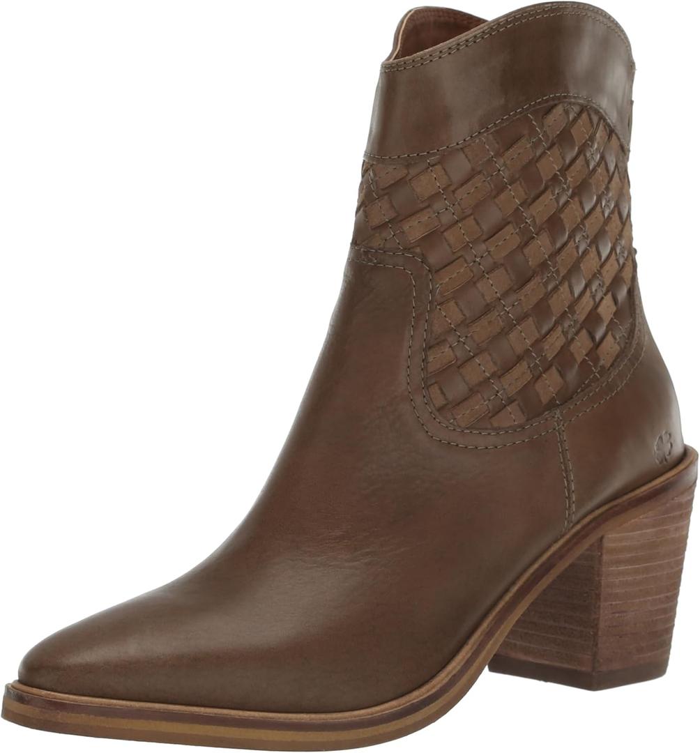 Lucky Brand Women's Aryleis Western Bootie Ankle Boot (11, Taupe)