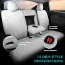 1:1 Custom Fit for Tesla Model Y Juniper Seat Covers 2025 2026, Premium Faux Leather Car Seat Covers Full Set (5 Seater), Waterproof & Breathable, Compatible with Seat Airbags - White