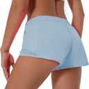 Athletic Shorts for Women Running Shorts with Liner, Quick Dry Active Workout Gym Shorts with Pockets 2.5 Inch (Blue, L)