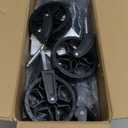 ROSONG Collapsible Wagon Cart with Wheels Foldable - Folding Utility Heavy Duty Wagons Carts for Grocery Sports Garden Shopping Camping Wheelbarrows (Black, 120L)