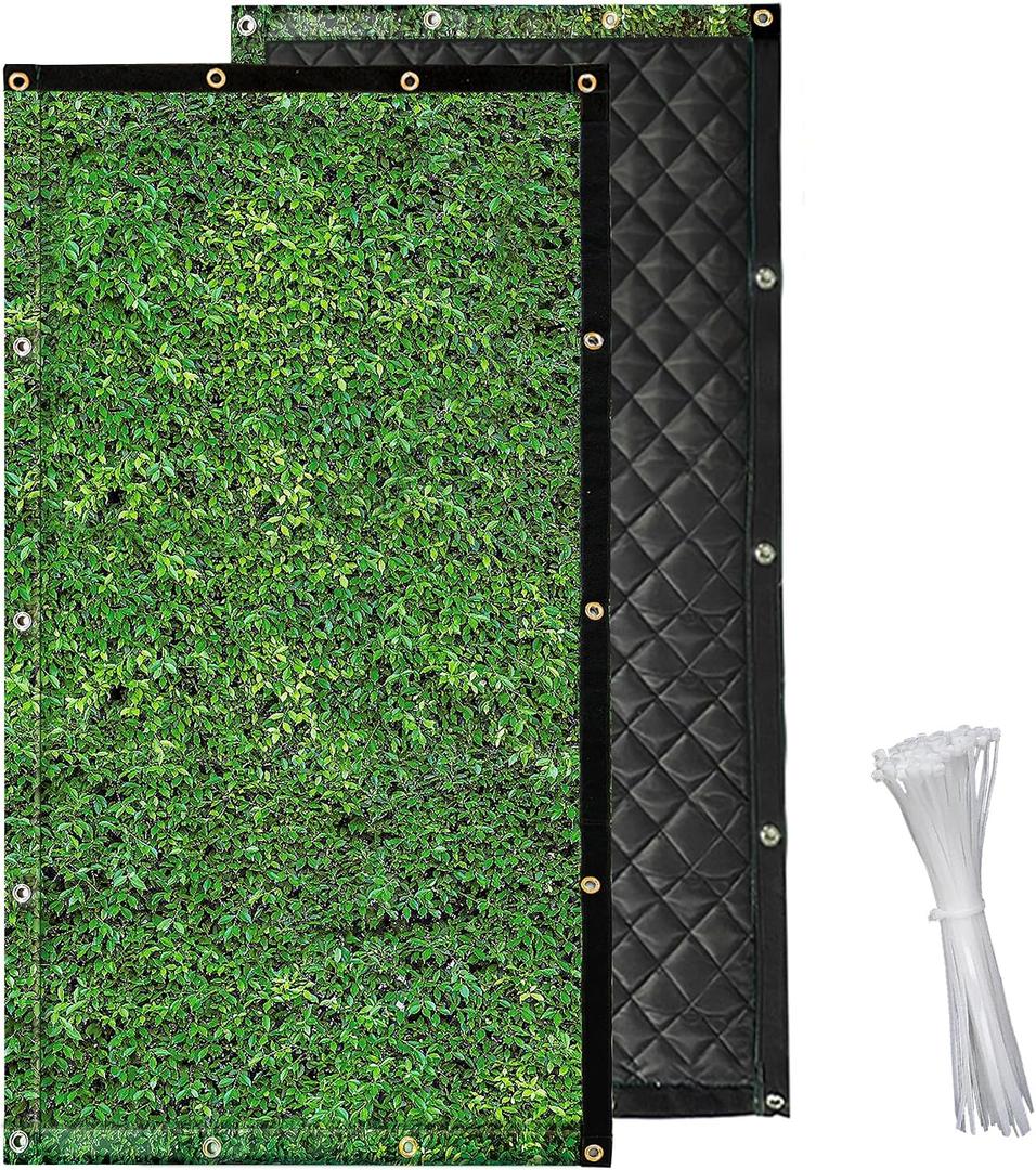 Outdoor Sound Barrier 39.37" X 83", Soundproof Blanket,Sound Blanket,Noise Barriers at Construction Sites,Air Conditioner, Stadiums and Factories Etc(1 Pack)
