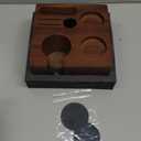KNODOS Walnut Espresso Tamping Station 54mm for Breville Machines Espresso Accessories Organizer Tamper Distributor Portafilter Holder and Multi Accessory Storage