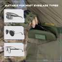 Tactical Molle Glasses Pouch | Semi-rigid Shell with Flag Patch