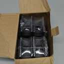 Bed Risers with Adjustable Screw Clamp, Fits Thickness of Furniture Frame from 0 to 1.5 Inch, Furniture Risers 4 Inch Heavy Duty Risers for Table Cabinet Support up to 5000lbs (4Pack, Black)