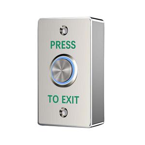 Push to Exit Button with Back Mount Box IP67 Waterproof Stainless Steel LED Light NO/NC Press Exit Switch