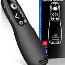 All-in-One Wireless Presentation Clicker with Red Light & Volume Remote Control- USB&Type-C PPT Remote Compatible with Mac/Windows/Laptop/Computer - Ideal for Powerpoint, Business, Classroom