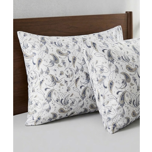 JSD 2 Piece Pillowcase Paisley Printed Sheet 31x19in, Soft Retro Floral Microfiber Sheets Extra Deep Pocket