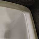 18 Inch Undermount Bathroom Sink White Rectangular Porcelain Ceramic Vanity Basin with Overflow (18.3"x13.8") KDKSC