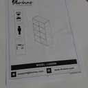 Furinno Cubicle Open Back Decorative Cube Storage Organizer, 8-Cube, White
