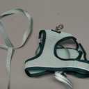 Cat Harness and Leash Set, Soft and Breathable Vest with Reflective Strip, Escape Proof Kitten Harness, Easy to Wear for Cats Walking and Traveling (Light Green, L) (L (Chest:17''-19''))