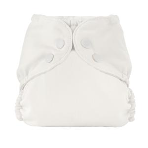 Esembly Cloth Diaper Cover - Reusable Swim Diaper, Waterproof, Breathable - Adjustable Outer Layer Over Absorbent Inner for Blowout Protection - Parchment, Size 1 (7-17lbs)