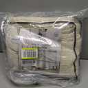 HILLFAIR 100% Cotton Blanket- 120" x 120" XXL Oversized King Bed Blankets - Family Size 10 ft x 10 ft Big - All Season Soft Cozy Breathable Blankets for Bed - Extra Large King Cotton Blanket- Beige