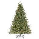 8 Feet Christmas Tree with 8 Lighting Modes and Pine Cones-8 ft - Color: Green -