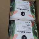 L. Ultra Thin Pads for Women, Regular Absorbency, Organic Cotton Top Layer, Unscented Pads with Wings, 56 Count