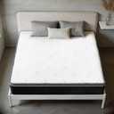 Queen Mattress in a Box, 10 Inch Queen Size Mattress, 60x80 Inch Pocketed Coil Mattresses, Hotel-Quality, Soft & Supportive, Easy to Move by One Person