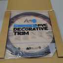 Art3d 20ft Outside Vinyl Corner Trim Peel and Stick for Tile and Wall Edges, Furniture Decoration Black