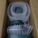 Rubbermaid Easy Find Lids Food Storage Containers, Blue Spruce, 26 Piece Set