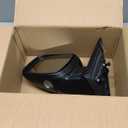 TRQ Driver Side Mirror Assembly Electric Adjustment Heated Memory Black Compatible with 2005-2007 Ford Freestyle FO1320287