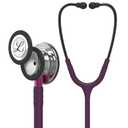 3M Littmann Classic III Monitoring Stethoscope, 5960, More Than 2X as Loud, Weighs Less (Plum Tube, Pink Stem, Smoke Headset)