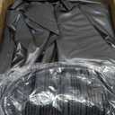 QPAU Snow Tube with Premium Canvas Cover 2 Pack for Kids and Adults, 48'' Inflatable Heavy Duty Snow Tube Made by Thickened Bottom, Sled Winter Outdoor Fun Toys for Children Boys Girls (Blue & Red)