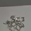 IBosins 12 Pack Silver Coat Hooks Wall Mounted with 24 Screws Retro Double Hooks Utility Silver Hooks for Coat, Scarf, Bag, Towel, Key, Cap, Cup, Hat