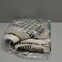 ANRODUO Pack of 2 Boho Decorative Throw Pillow Covers 18x18 Farmhouse Cushion Case Striped Chenille Pillow Cases Square Pillow Covers Accent Neutral Pillowcase for Sofa Couch Bed, Olive Green Stripe